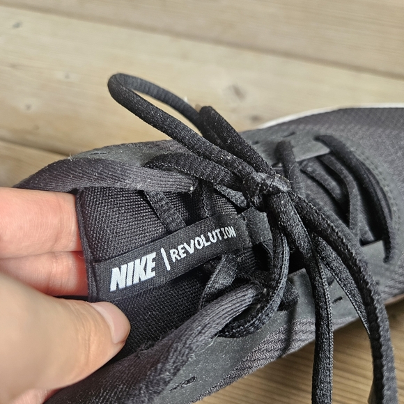 NIKE Men's Revolution 5 Running Shoes Black White Size 9 - Picture 6 of 12
